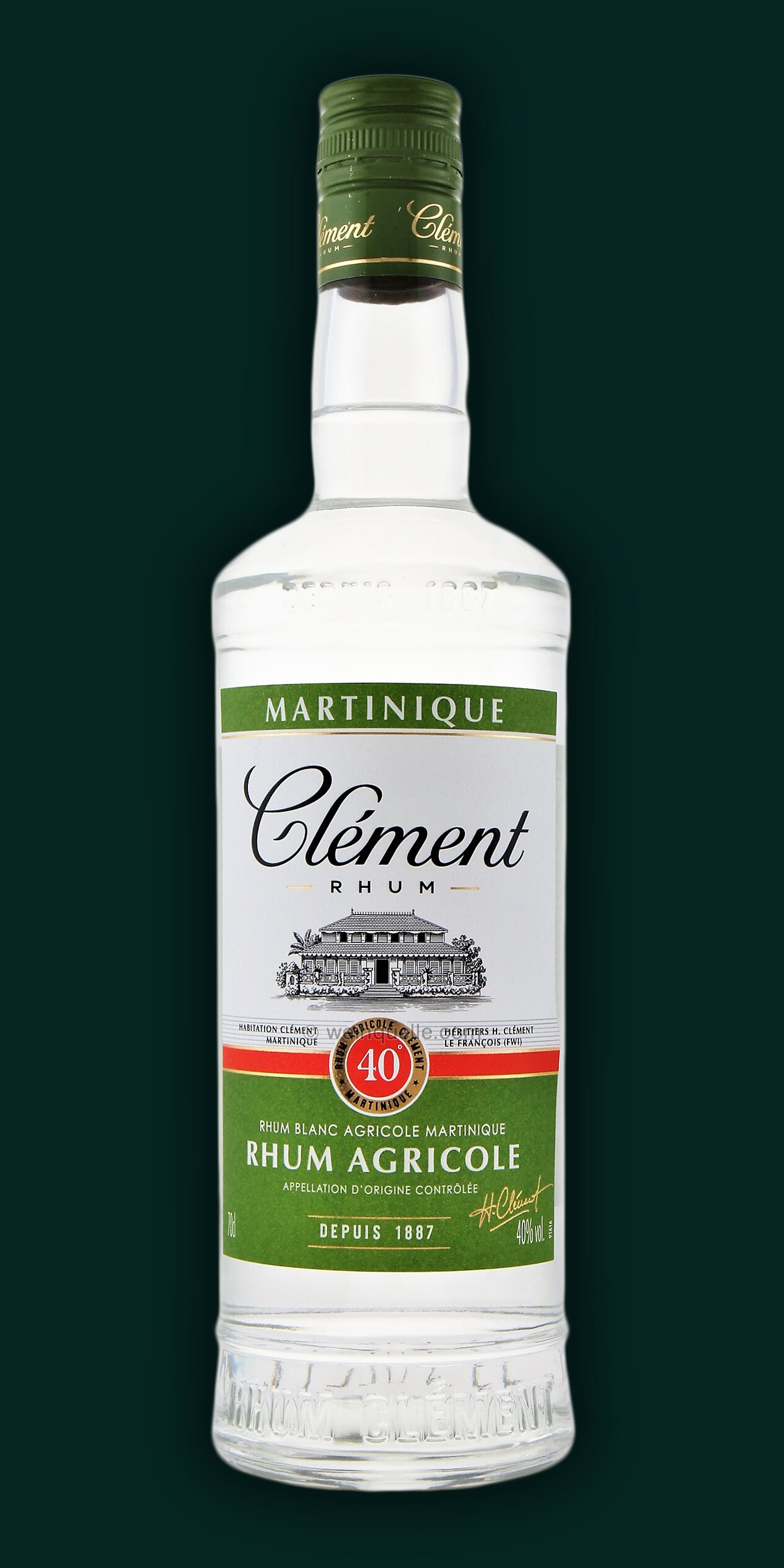 € Rhum Blanc 21,45 Agricole 40%, - Weinquelle Clement Lühmann