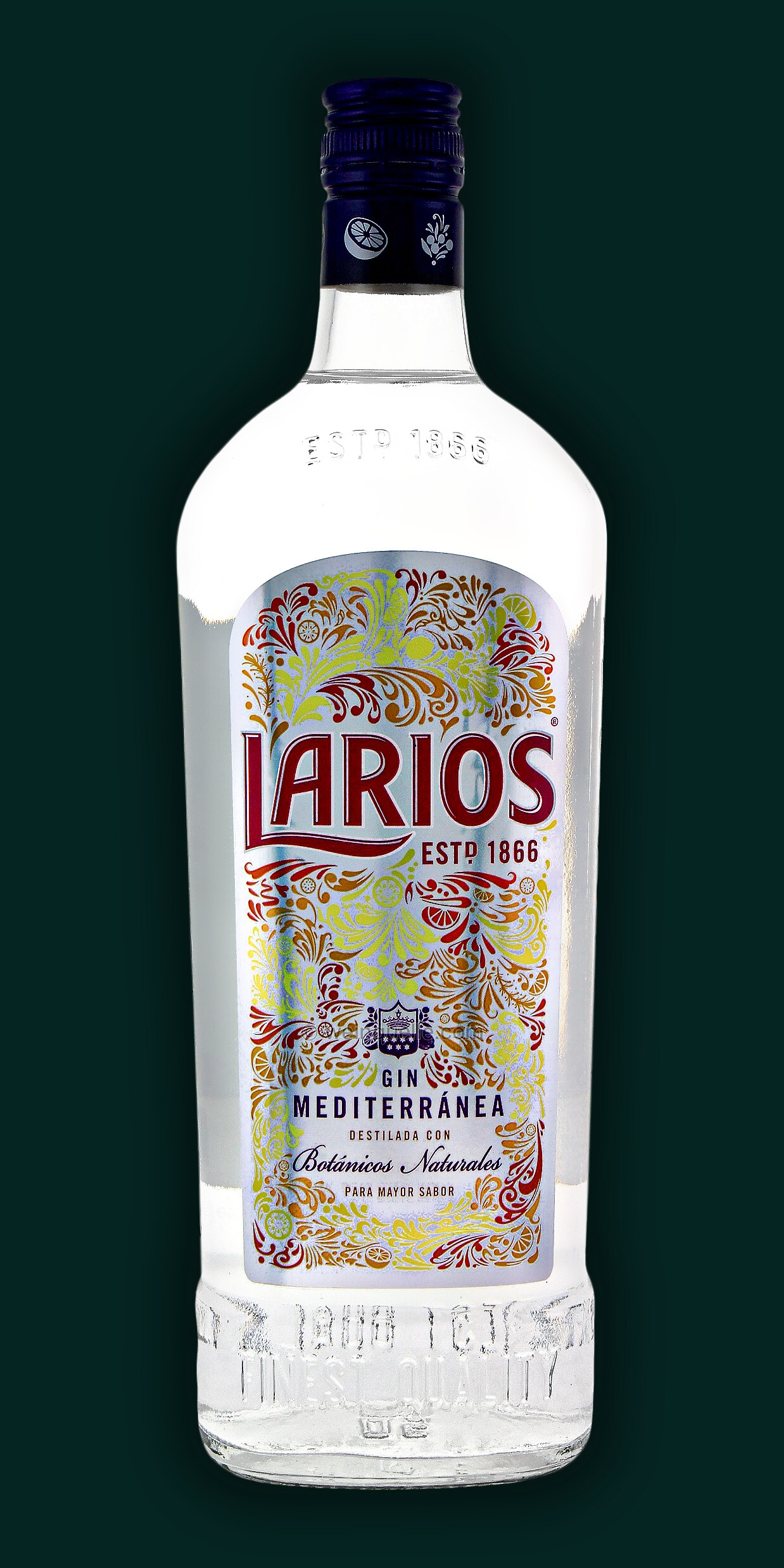 Liter Weinquelle Larios Dry Gin 37,5% Lühmann - 1,0