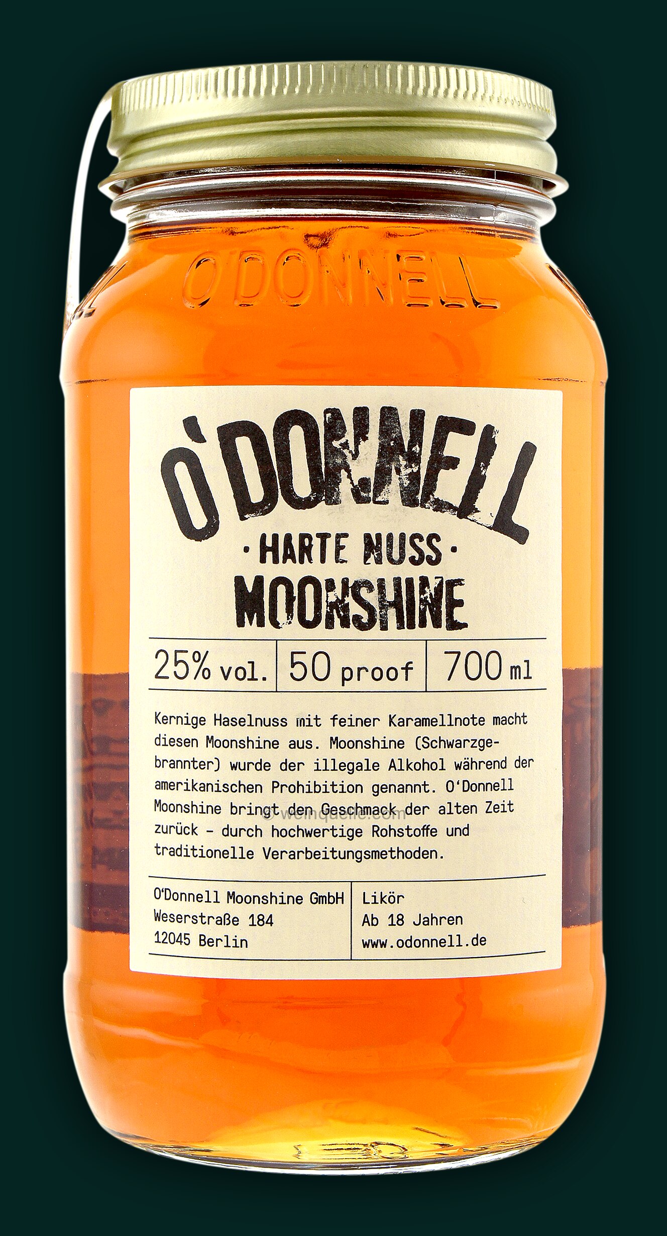 O\'Donnell Moonshine Harte Nuss, 24,95 € - Weinquelle Lühmann