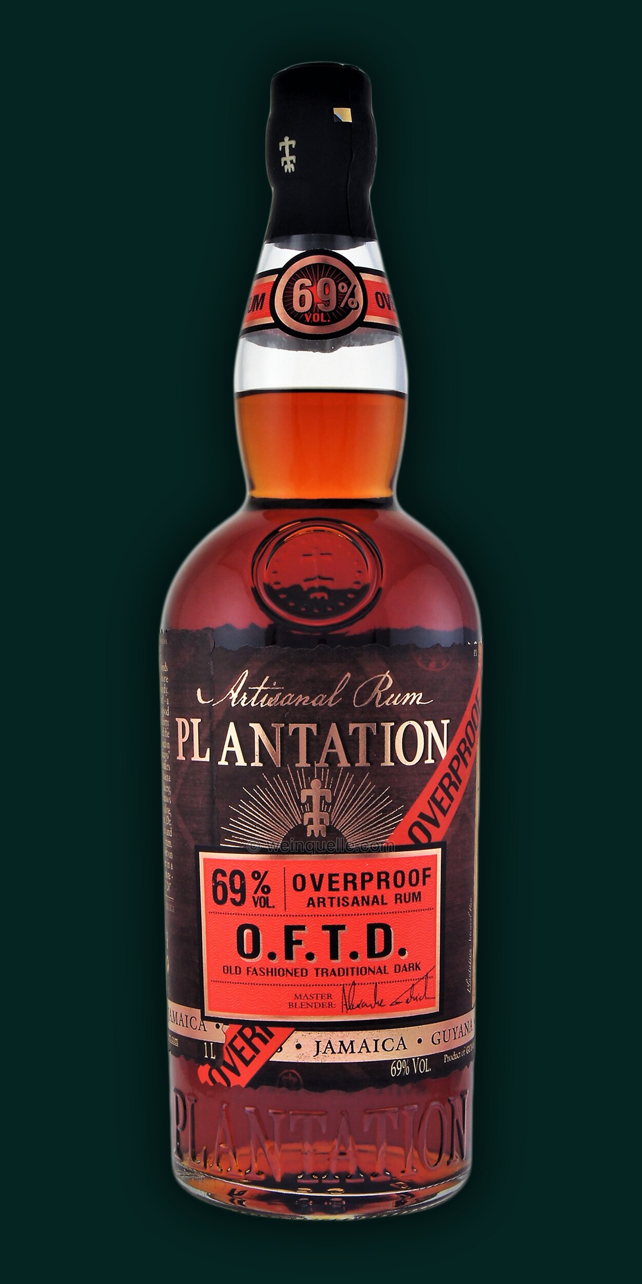 Plantation O.F.T.D. Overproof Dark Rum 69% 1,0 Liter, 34,50 € - Weinquelle  Lühmann | Rum