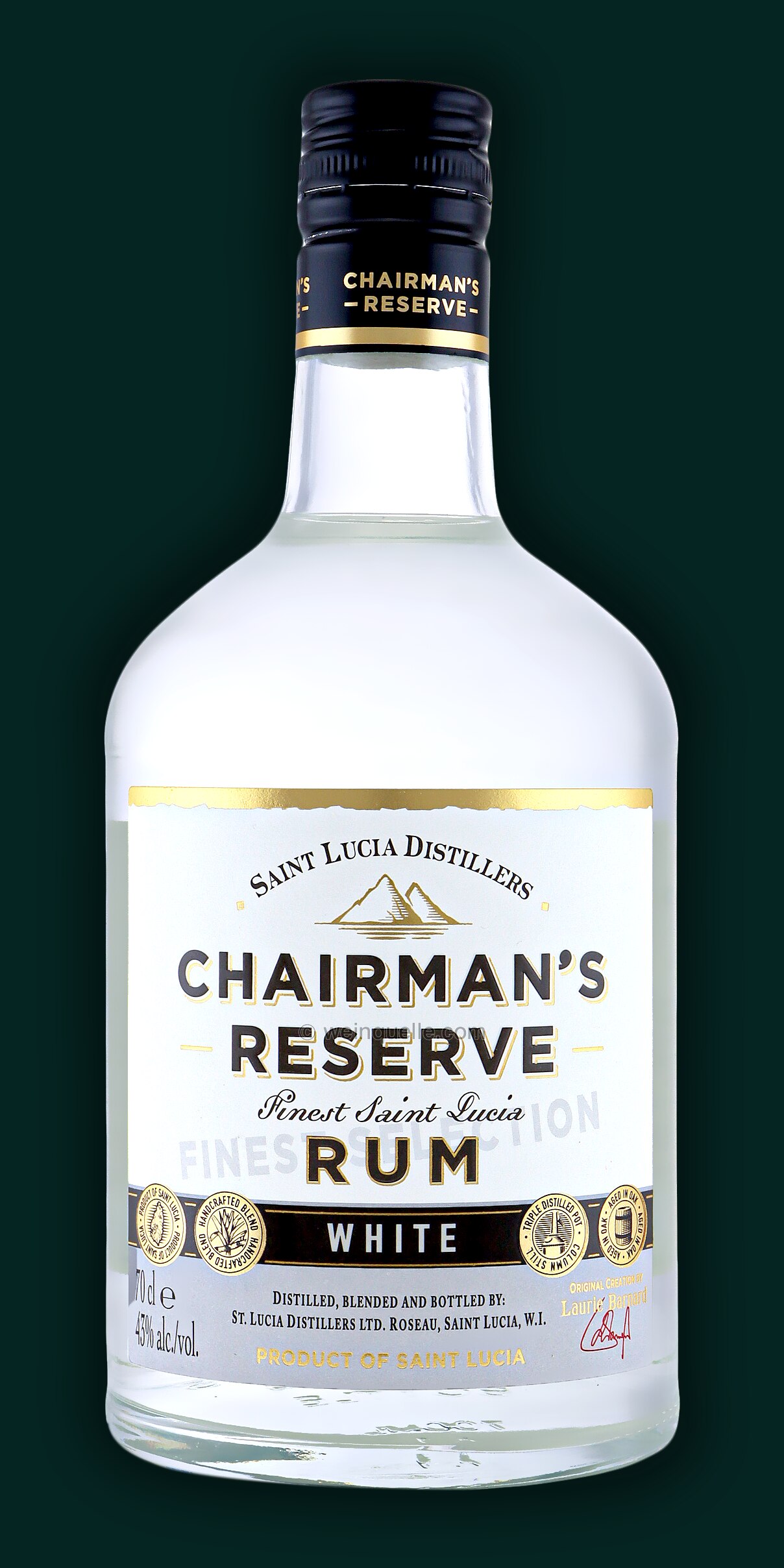 Chairman\'s Reserve White Rum from Distillers Weinquelle Lucia St. Lühmann - Limited