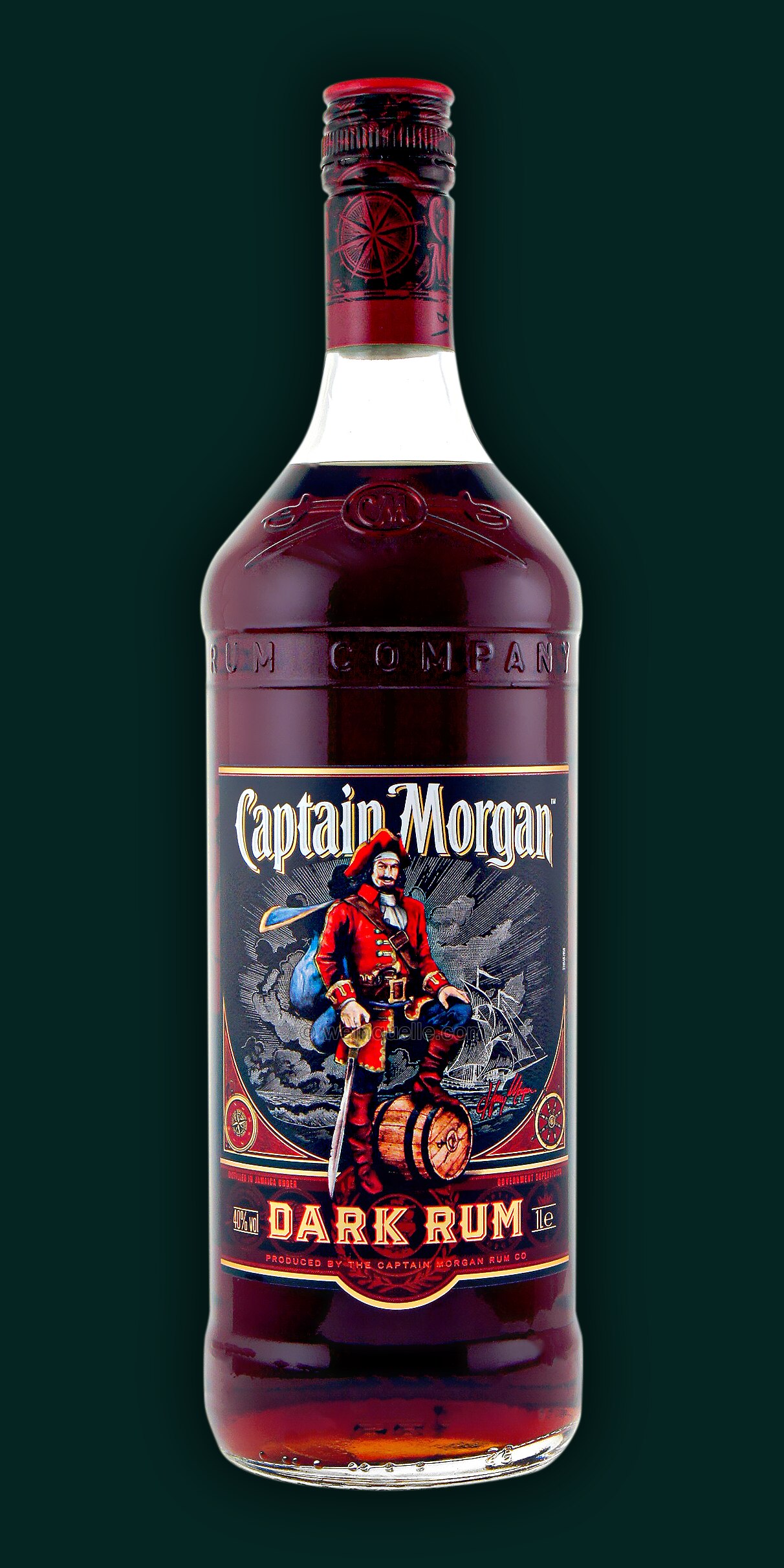 Captain Morgan Black 17,90 Label Dark Lühmann Weinquelle Liter, Rum - € 1,0