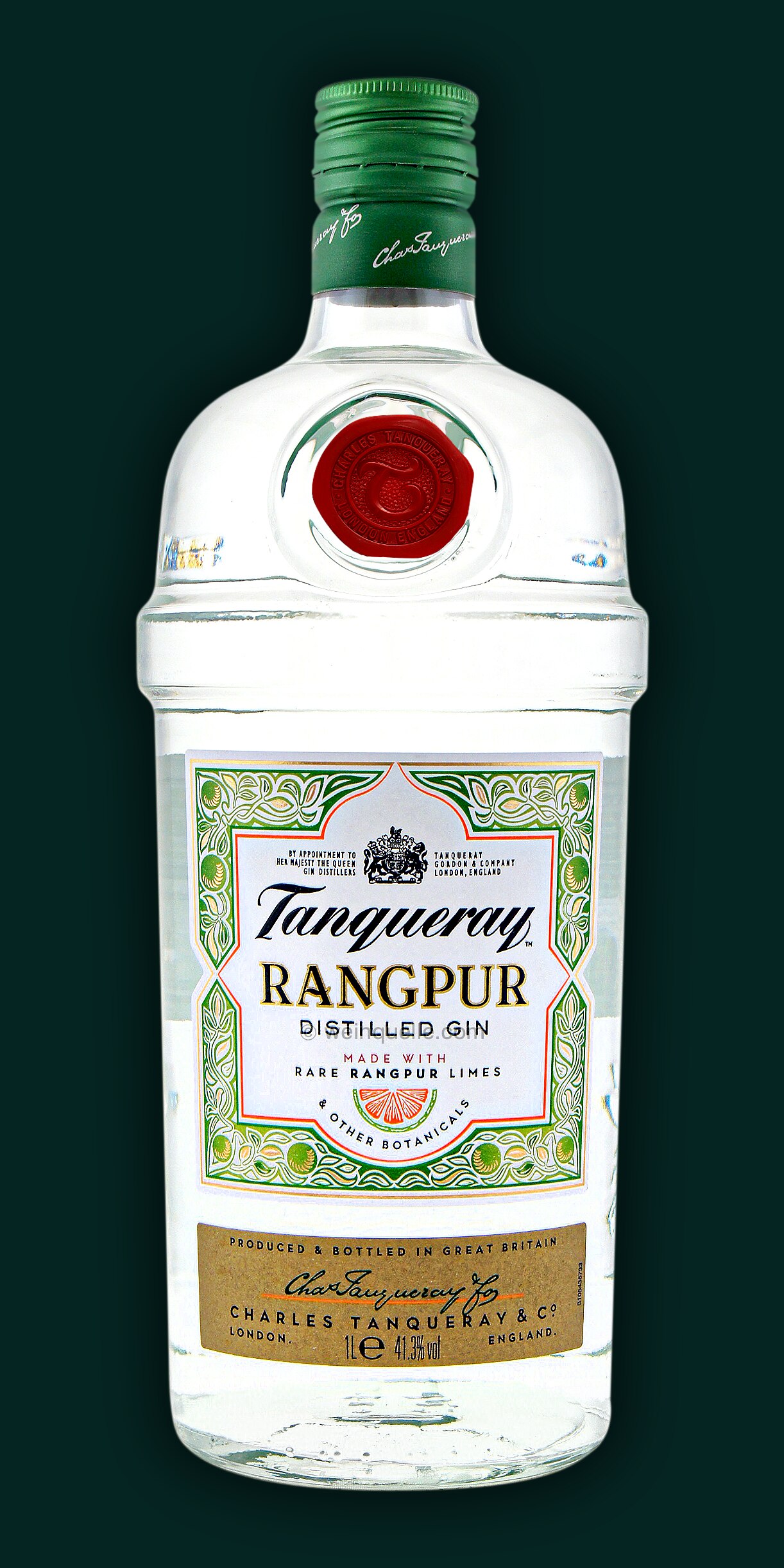 Tanqueray Rangpur Lime 41,3% 1,0 Liter, 27,95 € - Weinquelle Lühmann | Gin